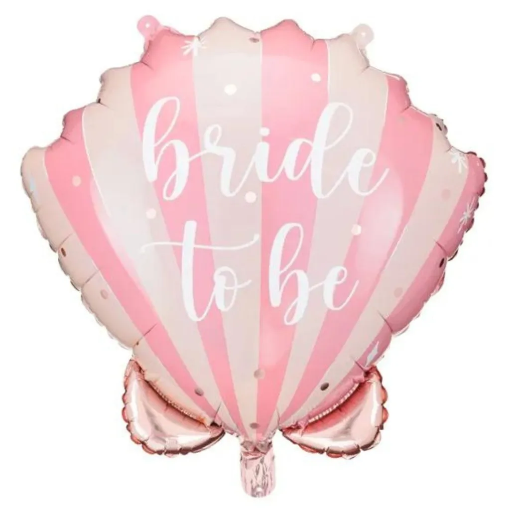 Folienballon "bride to be" Muschel