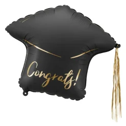 Folienballon "Congrats" Abschlusshut