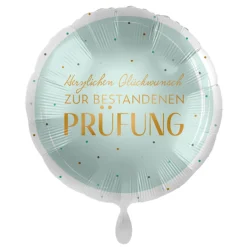 Folienballon "Herzlichen Glückwunsch zur bestandenen Prüfung"