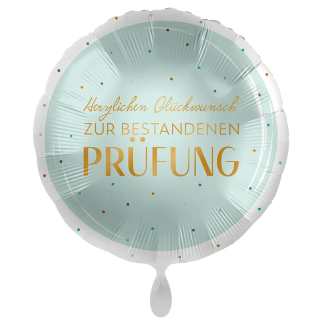 Folienballon "Herzlichen Glückwunsch zur bestandenen Prüfung"