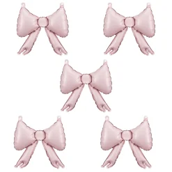 Folienballon Schleifchen Rosa 5 Stk.