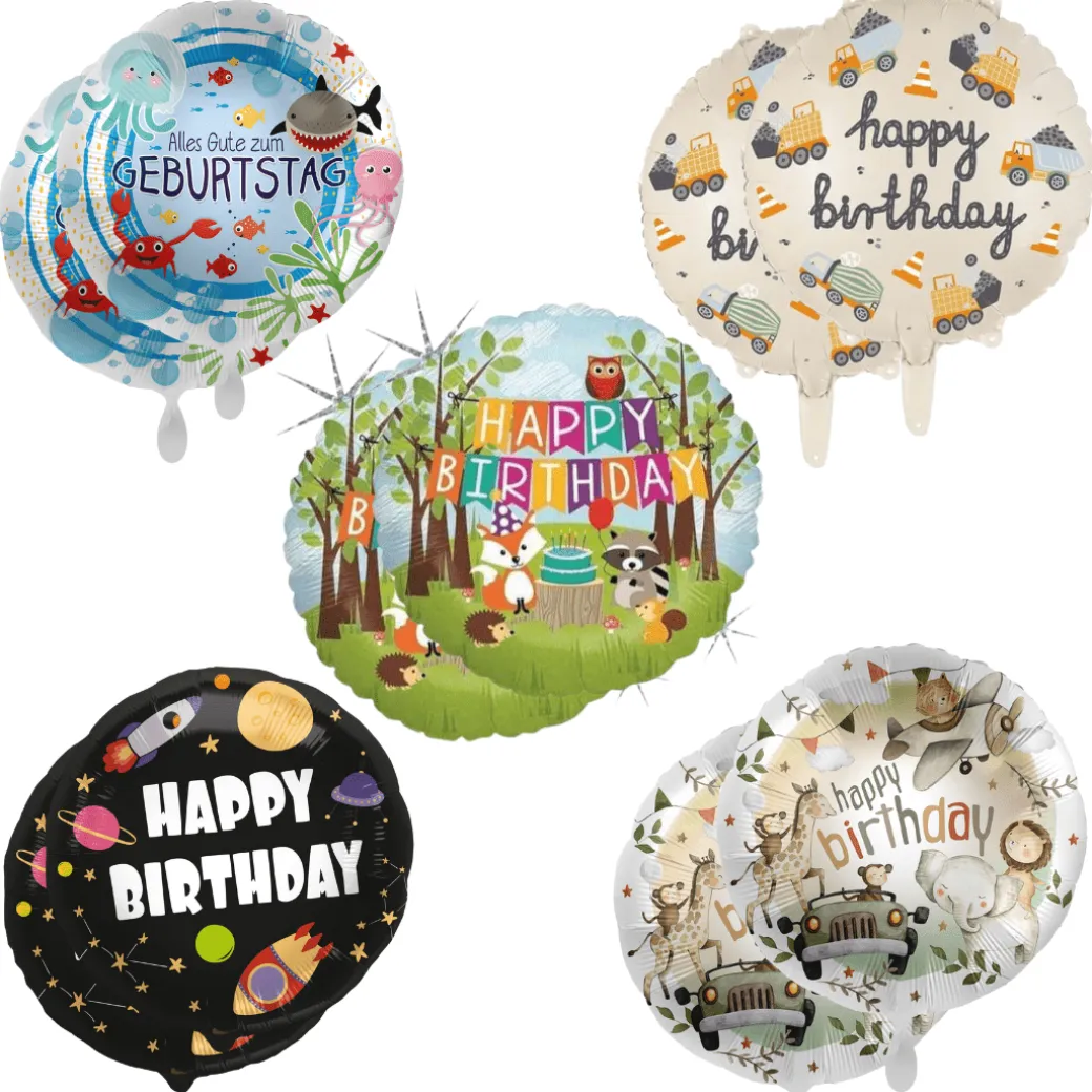 Folienballon Set Kindergeburtstag 10 Stk.