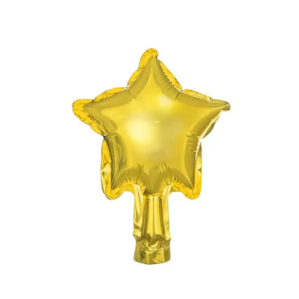Folienballon Stern 12cm Gold 5 Stk.