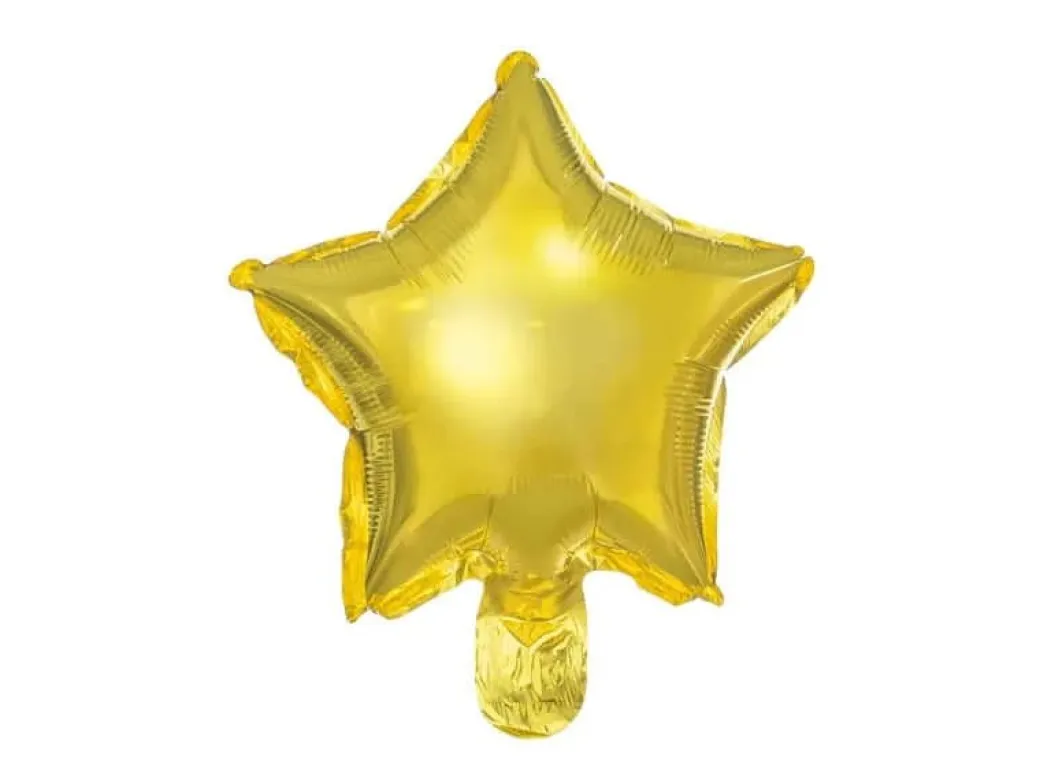 Folienballon Stern 21cm Gold 5 Stk.