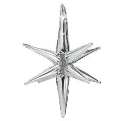 Folienballon Stern 3D 70cm Silber