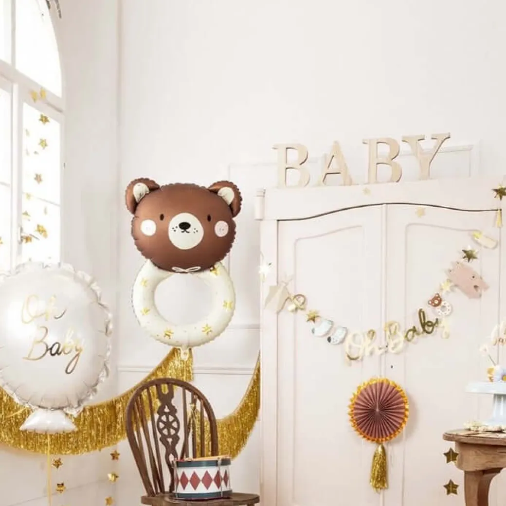 Folienballon Teddybärring