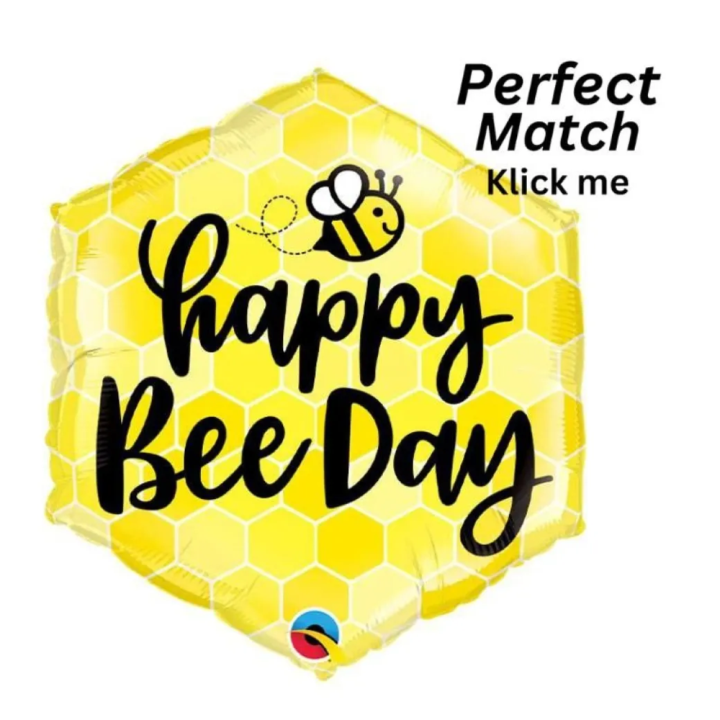 Geburtstagballon "Happy Bee Day"