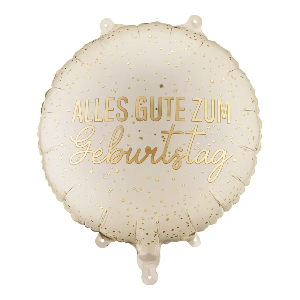 Geburtstagsballon "Alles Gute zum Geburtstag" Gold