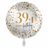 Geburtstagsballon "39+1 Happy Birthday"