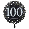 Geburtstagsballon "100 Happy Birthday" Sparkling