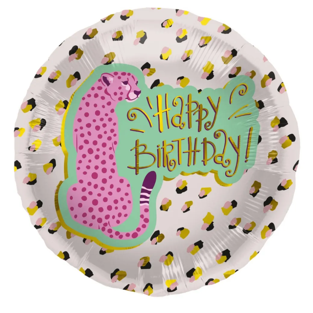 Geburtstagsballon "Happy Birthday" Gepard