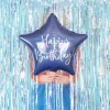 Geburtstagsballon "Happy Birthday" Stern Blau
