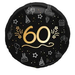 Geburtstagsballon "60" Happy Birthday Party