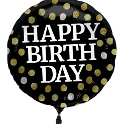 Geburtstagsballon "Happy Birthday" Sparkling