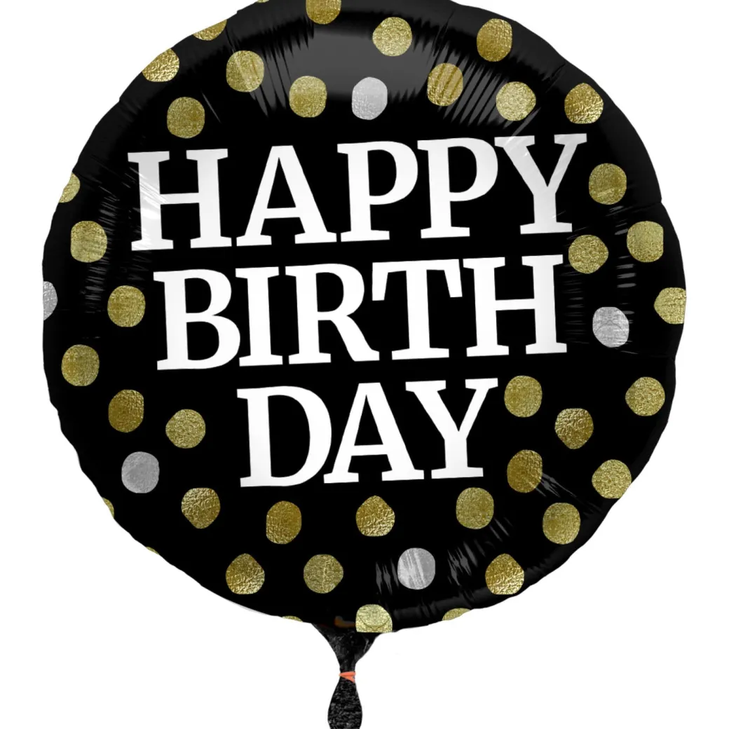 Geburtstagsballon "Happy Birthday" Sparkling