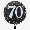 Geburtstagsballon "70 Happy Birthday" Sparkling