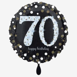 Geburtstagsballon "70 Happy Birthday" Sparkling