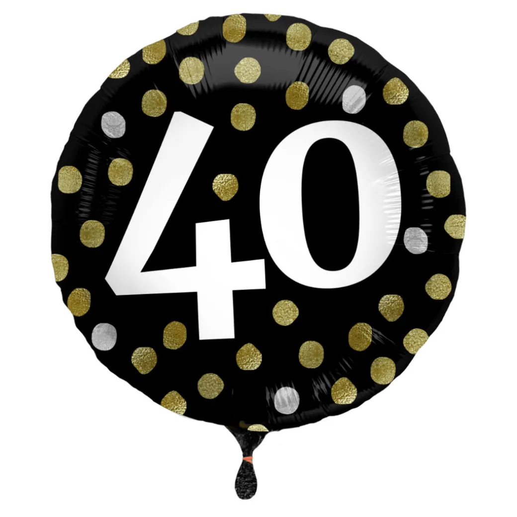 Geburtstagsballon "40" Happy Birthday Sparkling