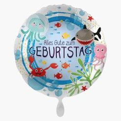 Geburtstagsballon Unterwasserwelt "Alles Gute zum Geburtstag"