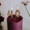 Geburtstagskerze Elegant "0"