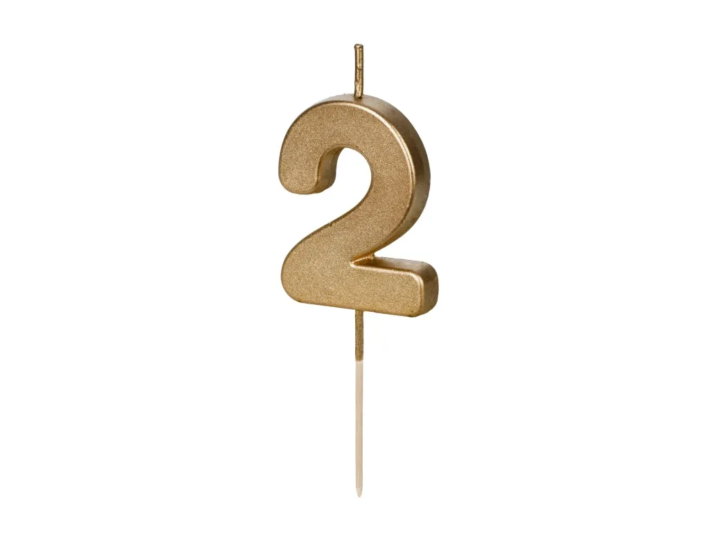 Geburtstagskerze Elegant "2"
