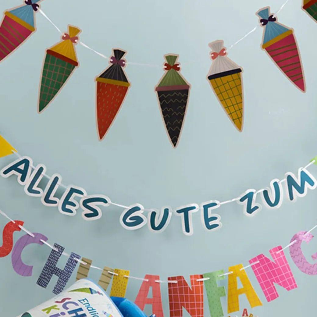 Girlande "Alles Gute zum Schulanfang"