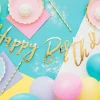 Girlande "Happy Birthday" Gold