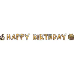 Girlande "Happy Birthday" Pirat