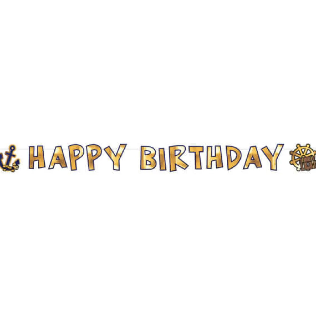Girlande "Happy Birthday" Pirat