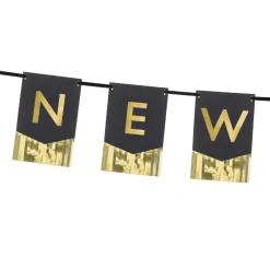 Girlande "Happy New Year" mit Fransen