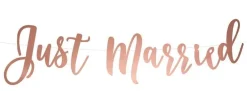 Girlande Just Married Roségold