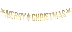 Girlande Merry Christmas Gold