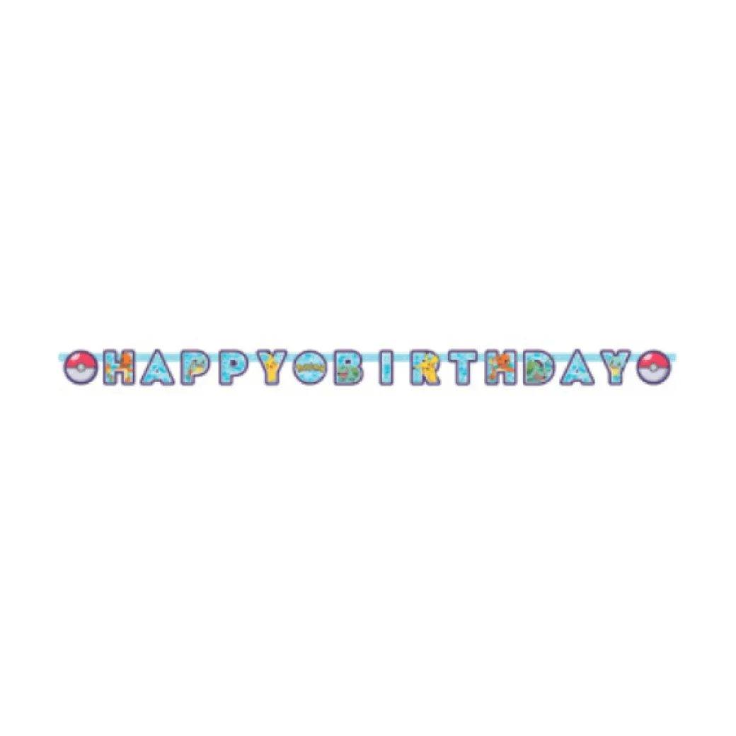 Girlande Pokémon "Happy Birthday"