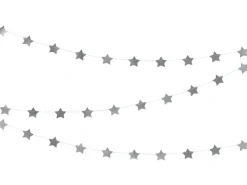 Girlande Sterne Silber