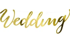 Girlande Wedding Gold