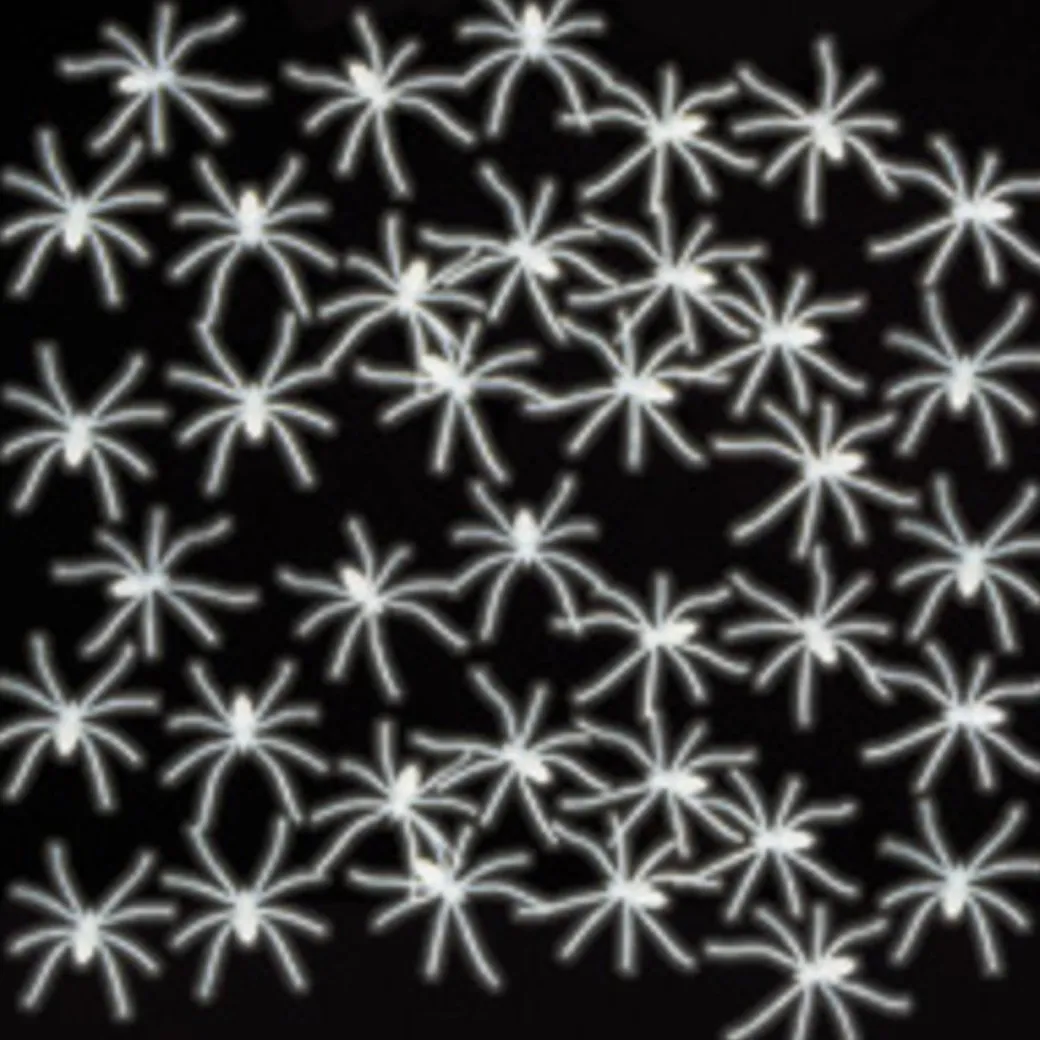 Glow in the Dark Spinnen 50 Stk.