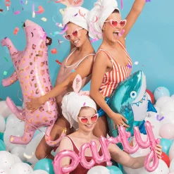 Haarreifen Set "Bride Babes" Rosa 6 Stk.