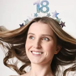 Haarreif "18". Geburtstag Silber