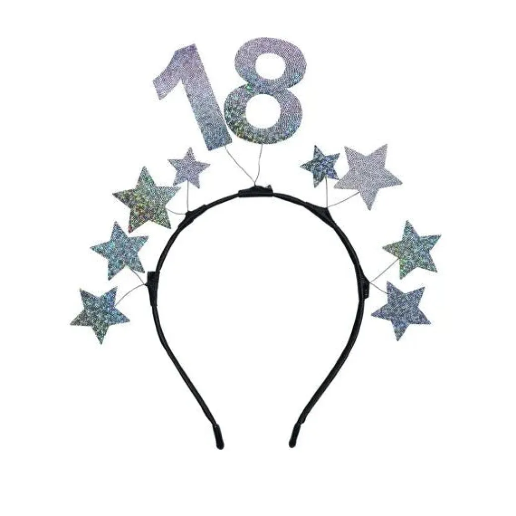 Haarreif "18". Geburtstag Silber