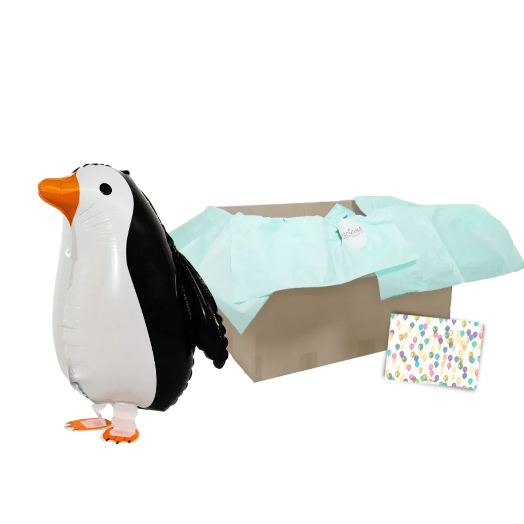 Heliumballon-Geschenk Airwalker Pinguin