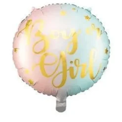 Heliumballon-Geschenk "Boy or Girl?" Gender Reveal