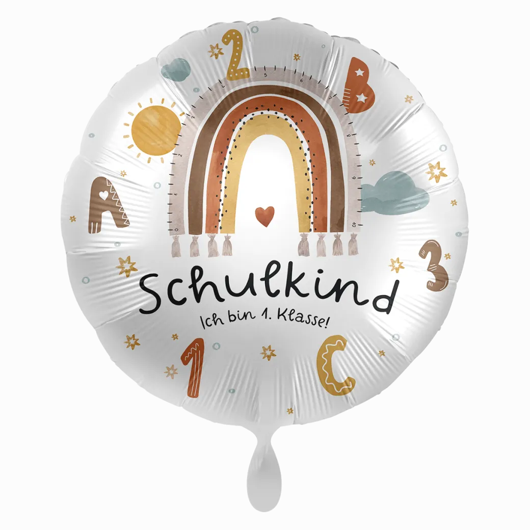 Heliumballon-Geschenk Einschulung "Schulkind - Ich bin 1. Klasse!"