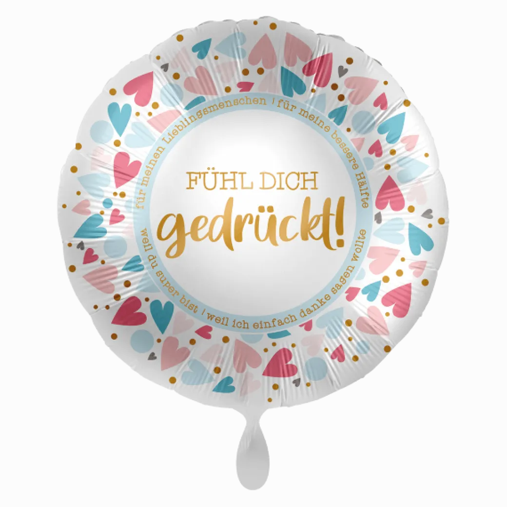 Heliumballon-Geschenk "FÜHL DICH gedrückt"