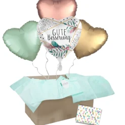 Heliumballon-Geschenk "Gute Besserung" Boho
