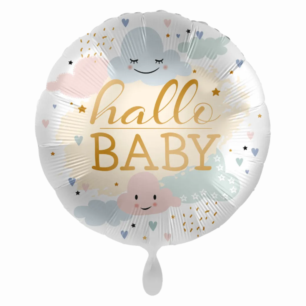 Heliumballon-Geschenk "Hallo Baby"