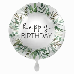 Heliumballon-Geschenk "Happy Birthday" Silver XXL Set Deluxe