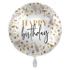 Heliumballon-Geschenk "Happy Birthday" Gold XXL Set Deluxe