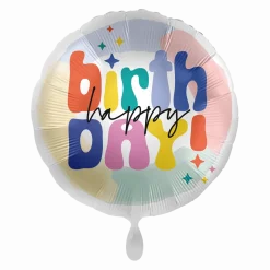 Heliumballon-Geschenk "Happy Birthday" Bunt