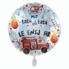 Heliumballon-Geschenk "Happy Birthday" Feuerwehrauto