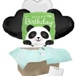 Heliumballon-Geschenk "Happy Birthday" Panda